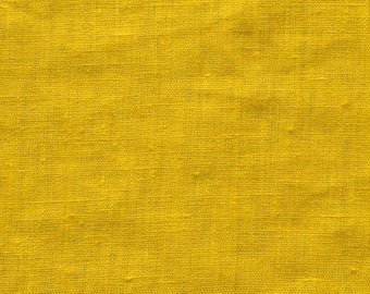 washed, mustard, linen 280g