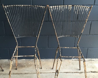 Vintage Wrought Iron Chairs