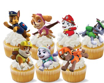 Paw Patrol Cupcake Toppers