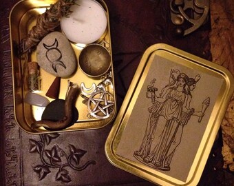 Hecate Witch Box, Goddess Protection Altar, Wicca, Shrine