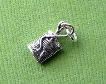 Sterling Silver Needle and Thread Charm