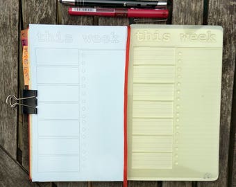 Bullet Journal Stencil. Planner Stencil, Bujo Stencil. This Week