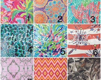 Vinyl pattern and color options for Beatrice and Daphne items