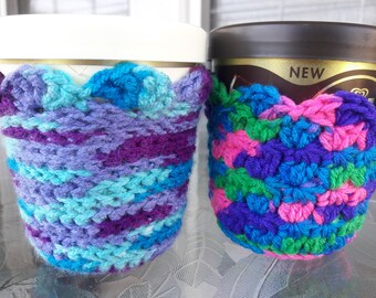 Crocheted Ice Cream Cozy