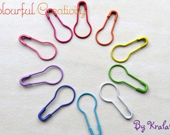 Light bulb pins/stitchmarkers - Rainbow