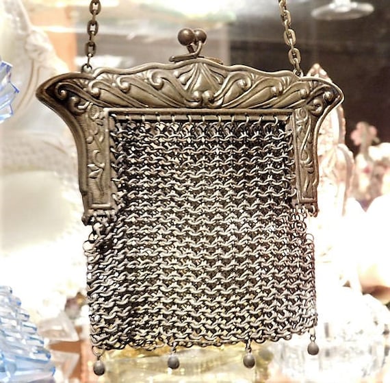 German Silver Chain Metal Steel Mesh Chainmaille Coin Purse