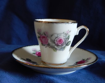 Vintage Gold Trim Demitasse/espresso Cup and Saucer