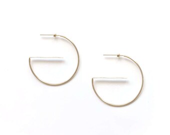 G- 14K Gold filled Hoop Earrings