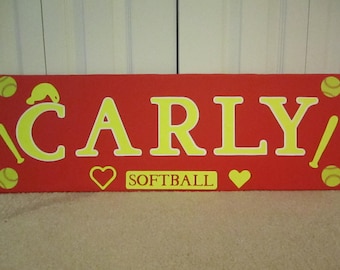 Softball sign | Etsy