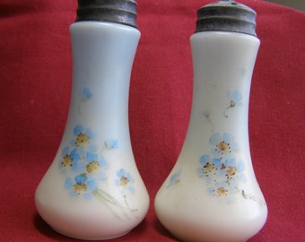 SALE -- Belle Ware Satin Glass Shakers Pair