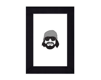 4 x 6 Framed Macho Man Randy Savage / WWE Portrait