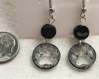 Paw Prints and Paisley Earrings