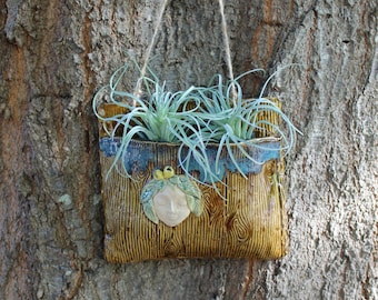 Tree Spirit Ceramic Wall Pocket
