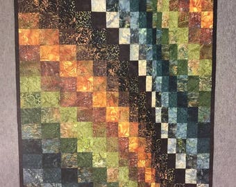 30 x 45.5 Fall Bargello Wall Hanging
