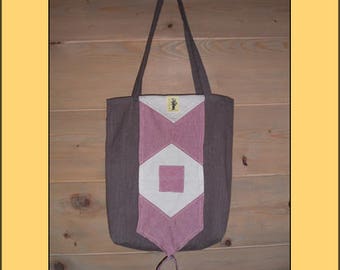 "Rose" organic folding shopping bag