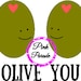 Olive You - I Love You SVG Cuttable Design File