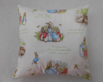 Beatrix Potter Peter Rabbit Nursery Cushion Cover 40cm x 40cm (16"x16")