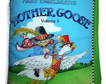 Quiet Soft Book,Baby Book Activity Book, Soft Pillow Mother Goose Vol 3 Classic Baby Toddler Book