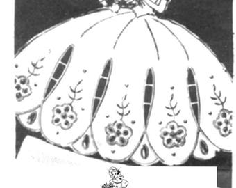 Southern Belle - Crinoline Lady cutwork embroidery pattern mo7015