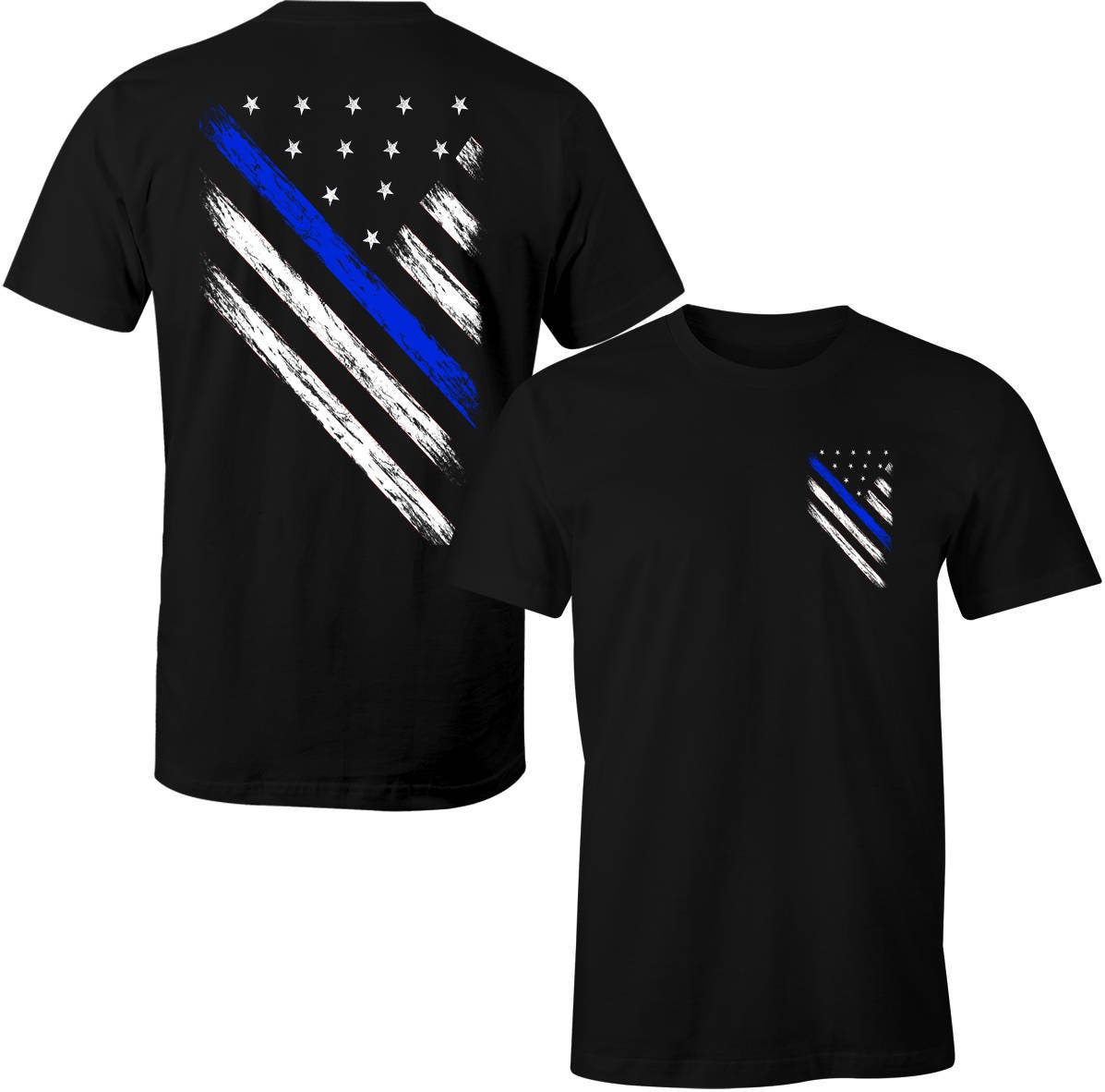 under armor thin blue line shirt