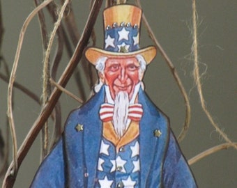 Uncle Sam Patriotic Articulated Paper Doll