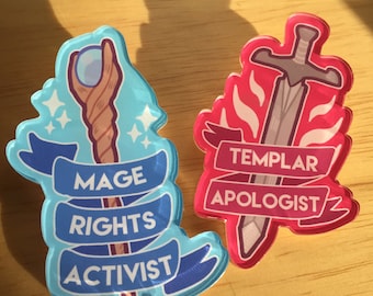 Dragon Age Acrylic Pins