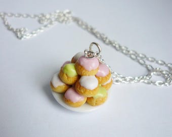 Adorable little cake necklace