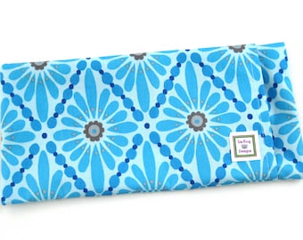 Heating Pad (Microwavable) Blue Diamonds // Buckwheat and Rice Heating Pad // Cold Pack // Heat Pack // Removable Cover