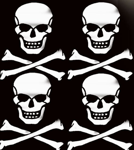 Skull And Crossbones Stencil Printable skull-and-cross-bones-stencil-clipart-best