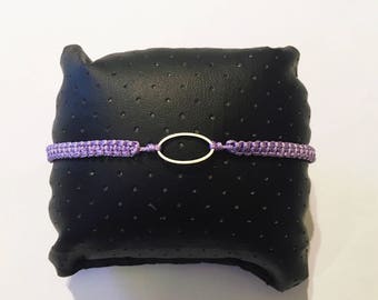 Woven macrame bracelet