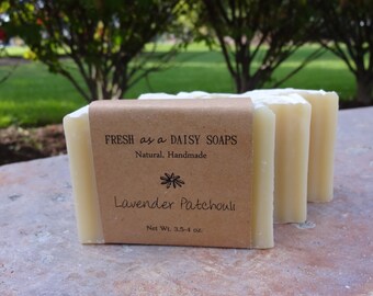Lavender Patchouli, Natural Handmade Soap