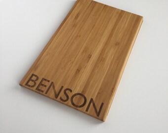 Personalized Cutting Board - Modern - Wood Cutting Board - Chopping Block - Housewarming Gift