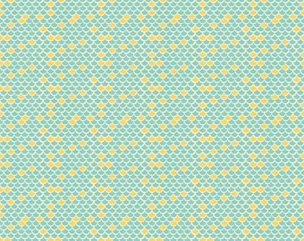 Lulabelle Scallops in Mint Fabric by Riley Blake - 1 Yard