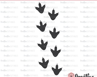 Dinosaur Footprints SVG Digital Cut File