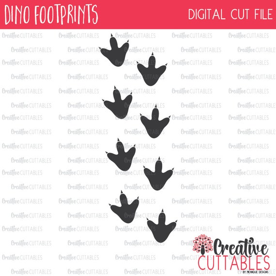 Download Dinosaur Footprints SVG Digital Cut File from ...