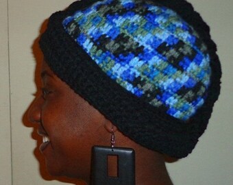 Twilight Dusk, Crochet African Mohawk Headwrap