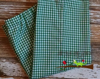 Boys Gingham Pants Size 12M-18M, 2T-5T, 6