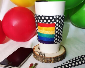 Lined coffee cup cozy/sleeve