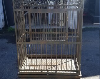 Read ENTIRE Posting - Magnificent Metal Antique Victorian Birdcage
