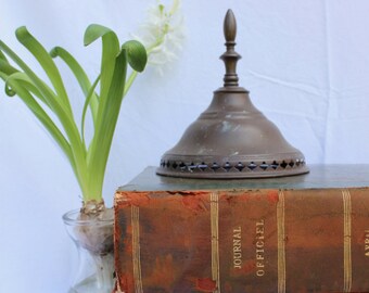 Vintage Brass Architectural Salvage Finial, Salvage Finial, Brass Large Finial