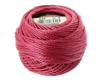 DMC 335 Perle Cotton Thread | Size 5 | Pink Rose