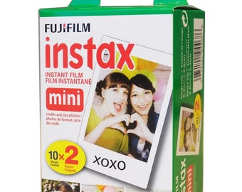 20 Fujifilm Instax Mini Film | Fuji Instax Film, Fuji Film | Fujifilm Instax Mini 8 Film | 20 Sheets | Polaroid Mio, 300 Film | Instant Film