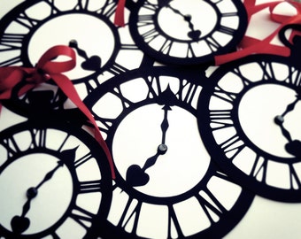 Alice In Wonderland Party Decoration Printable Pocket Watch/ Clock- digital PDF file