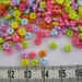 100pcs of Super Tiny Four Pedals Flower Button - 4mm - Pink Blue Purple Yellow Lime