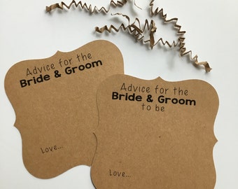 Well Wishes for the Bride / Groom, Advice Cards for the Bride / Groom, Words of Wisdom for the Couple