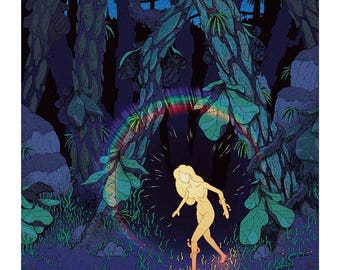 The Girl Made of Light A3 print