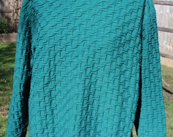 Vintage long-sleeved hunter green shirt