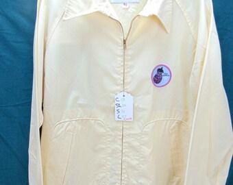 1970's McGregor Drizzler (42) Yellow SURFER Patch light weight Vintage Jacket Chest inches