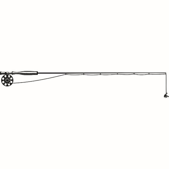 Download Fly Fishing Rod Pole 2 Reel Fish Fisherman Trout .SVG .EPS