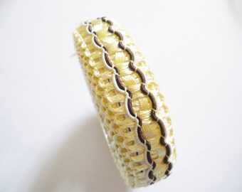Ribbon lace fabric with tape on the other side 15 mm